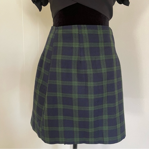 Vintage 90s plaid mini skirt size 5 - Picture 3 of 6